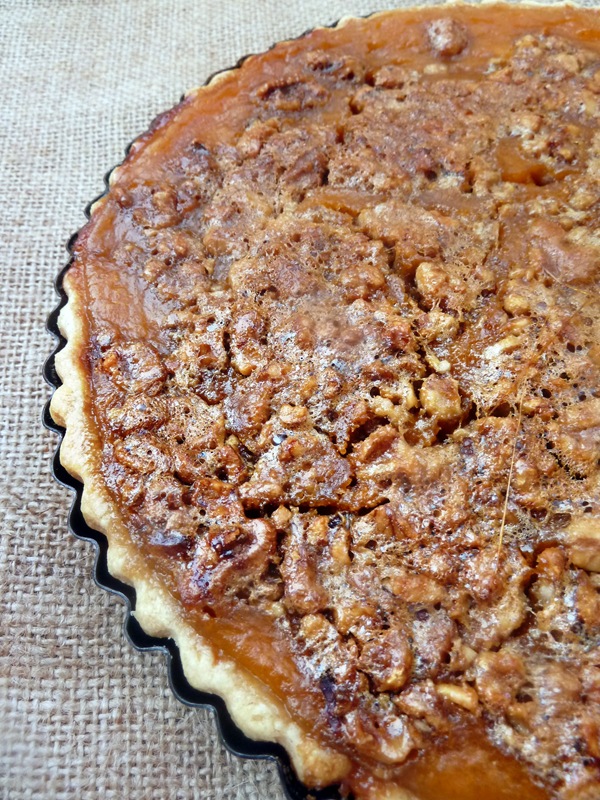 TARTE AU POTIRON ET NOIX DE PECAN