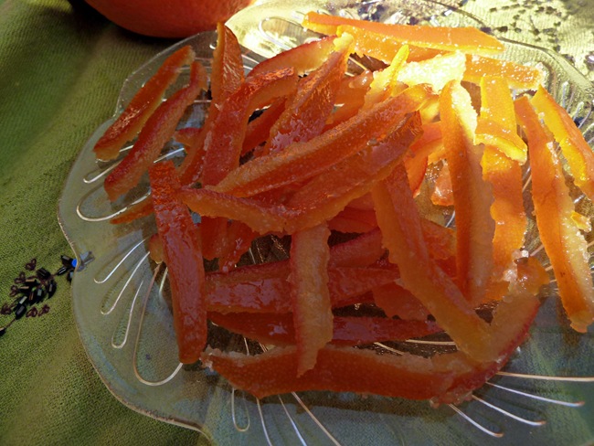 ecorses d'orange confites
