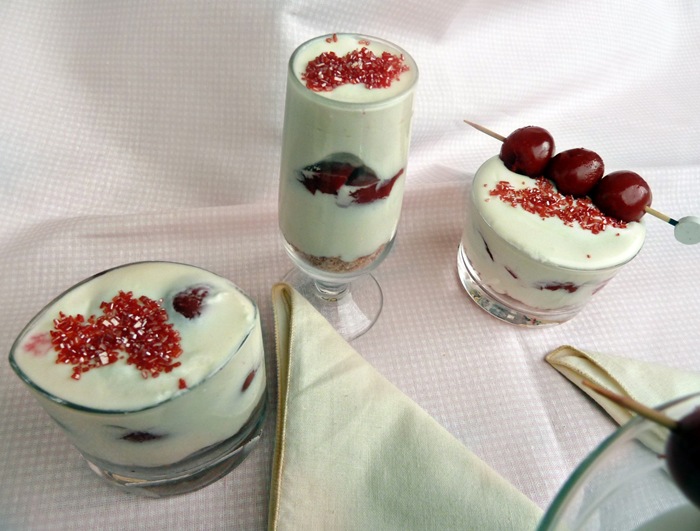 verrines aux cerises