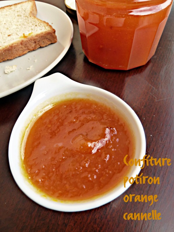 confiture de citrouille cannelle orange