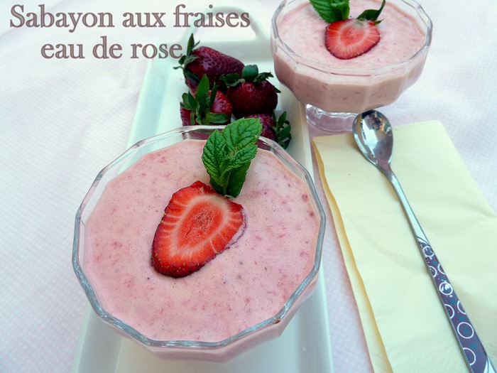 sabayon aux fraises