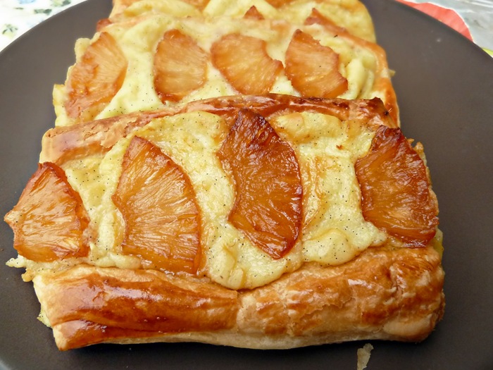 feuilletée aux ananas