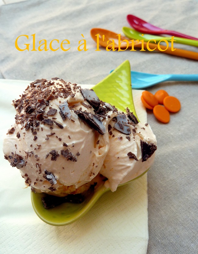 Glace a l'abricot