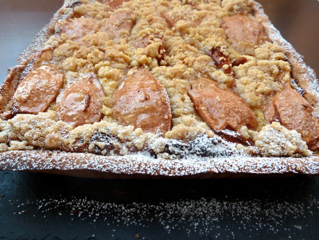 streusel a la poire