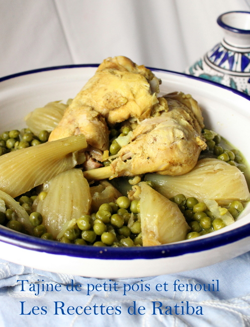 Tajine de petit pois et fenouil