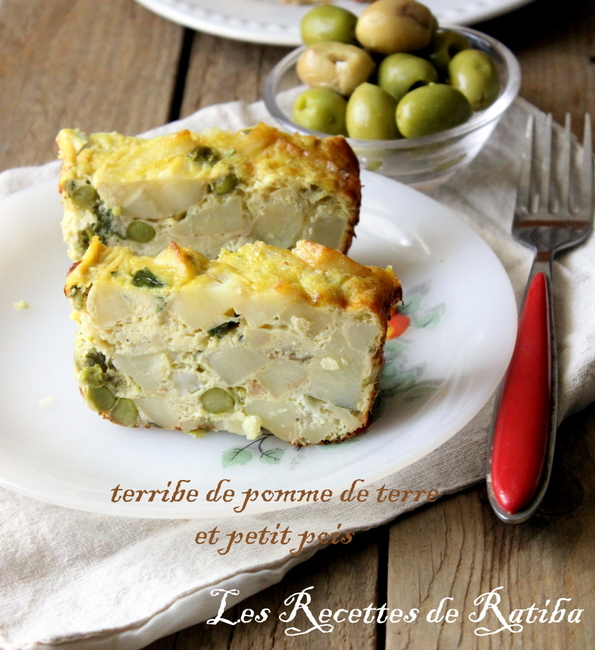Terrine de pomme de terre et petit pois 
